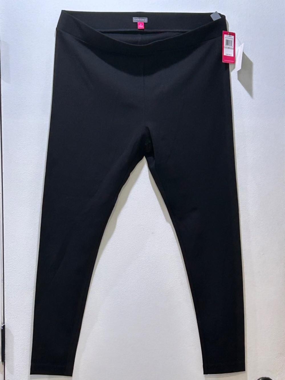 NWT Vince Camuto 1X Rich Black Pull On Stretch Pants